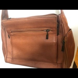 Brown genuine leather American Angel purse
